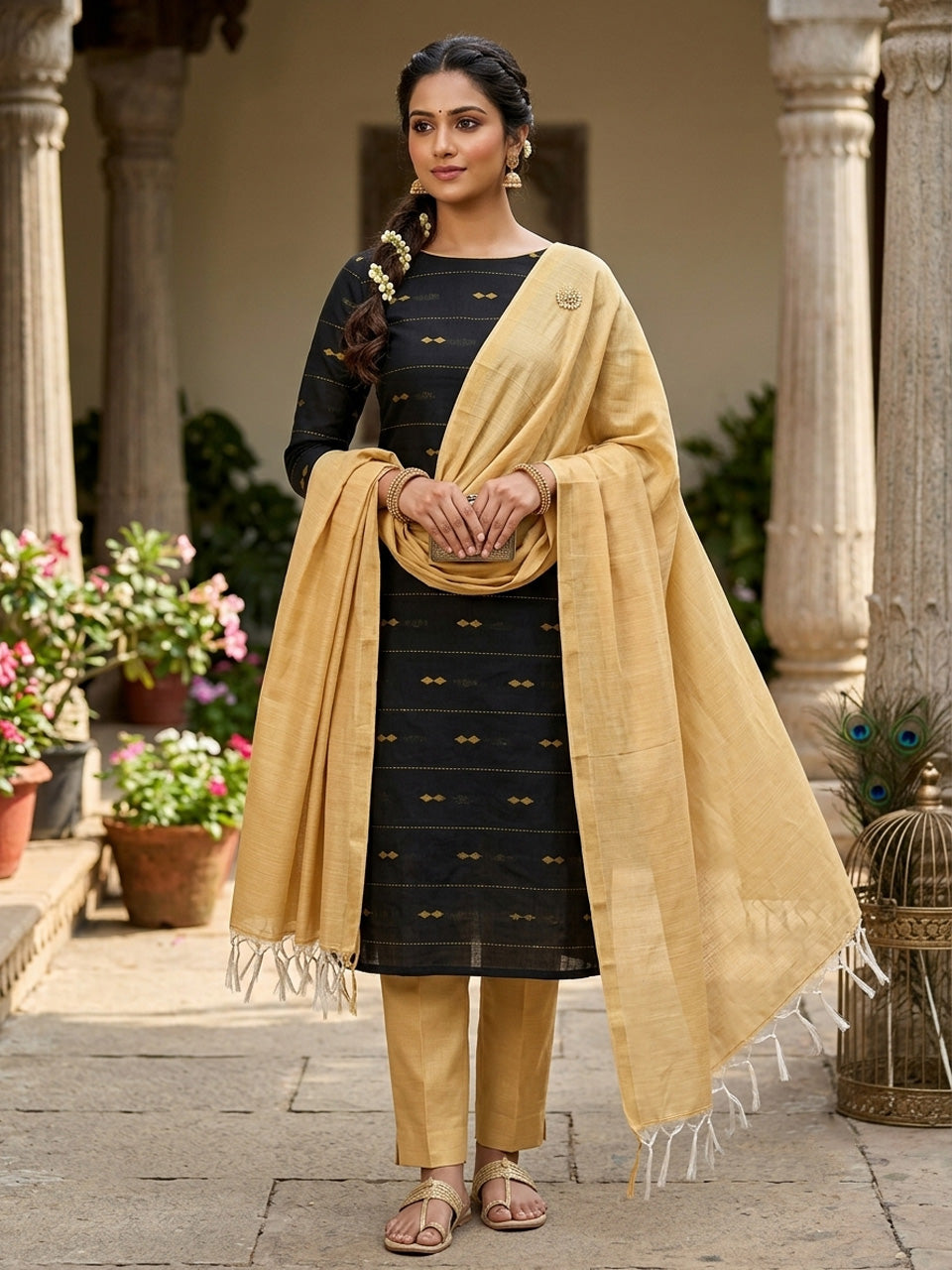 Shop this beautiful Chudithar Material online today
