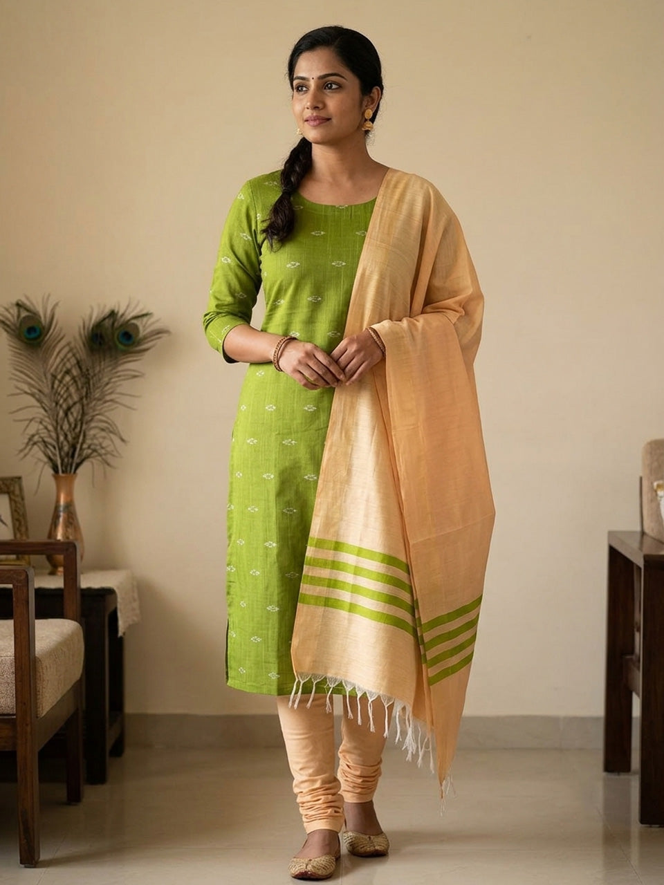 Shop this beautiful Chudithar Material online today
