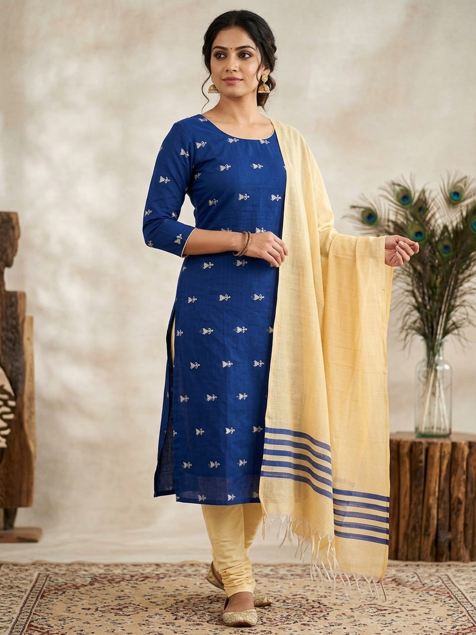 Shop this beautiful Chudithar Material online today