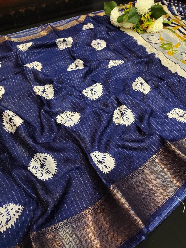 Elegant Femina Fancy Saree with Jacquard blouse for party wear