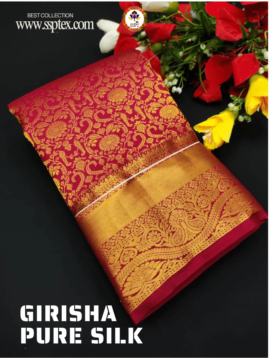 Girisha Pure Pattu Silk E51 - Sri Sakthi Pugazh Tex E51 - Pure Silk