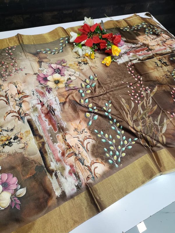 Ivory Fancy Saree VFS02