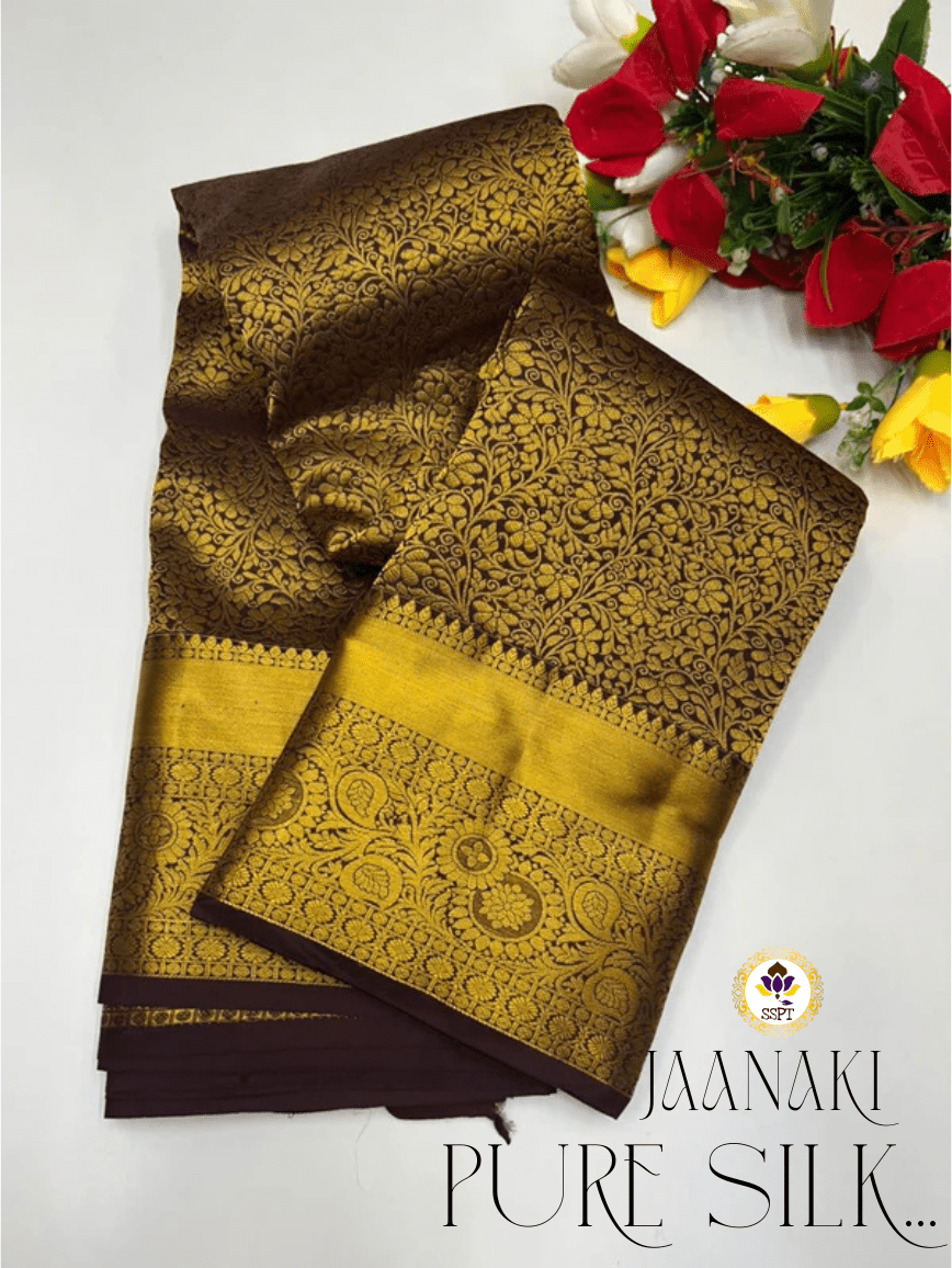 Jaanaki Pure Pattu Silk E56 - Sri Sakthi Pugazh Tex E56 - Pure Silk