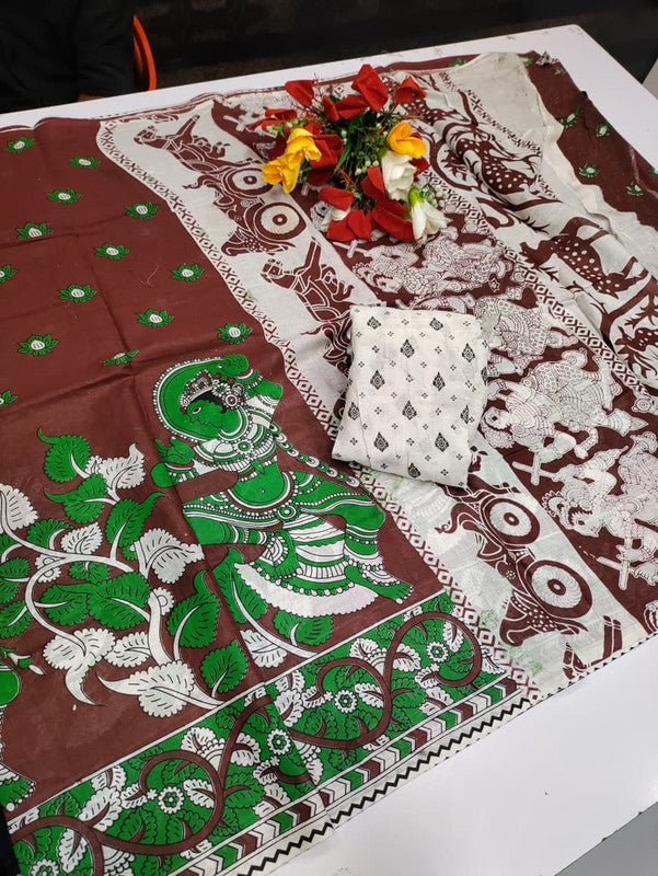 Kalamkari Cotton Saree LKC43