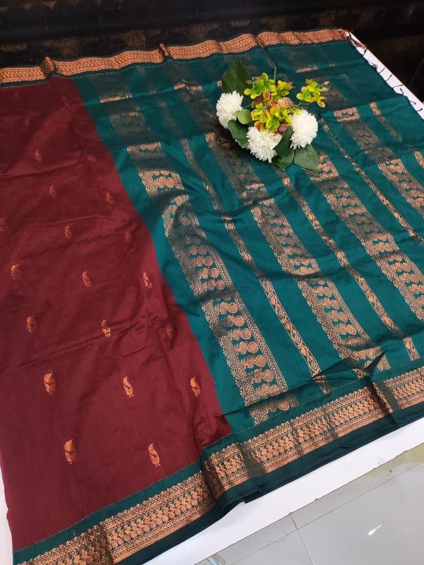 Kalyani Cotton Saree in premium Zari Cotton fabric for festive wear
