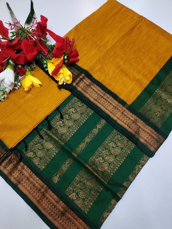 Kalyani Cotton Saree in premium Zari Cotton fabric for festive wear