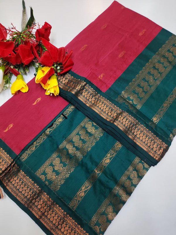 Kalyani Cotton Saree in premium Zari Cotton fabric for festive wear