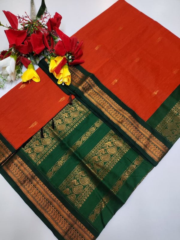 Kalyani Cotton Saree in premium Zari Cotton fabric for festive wear