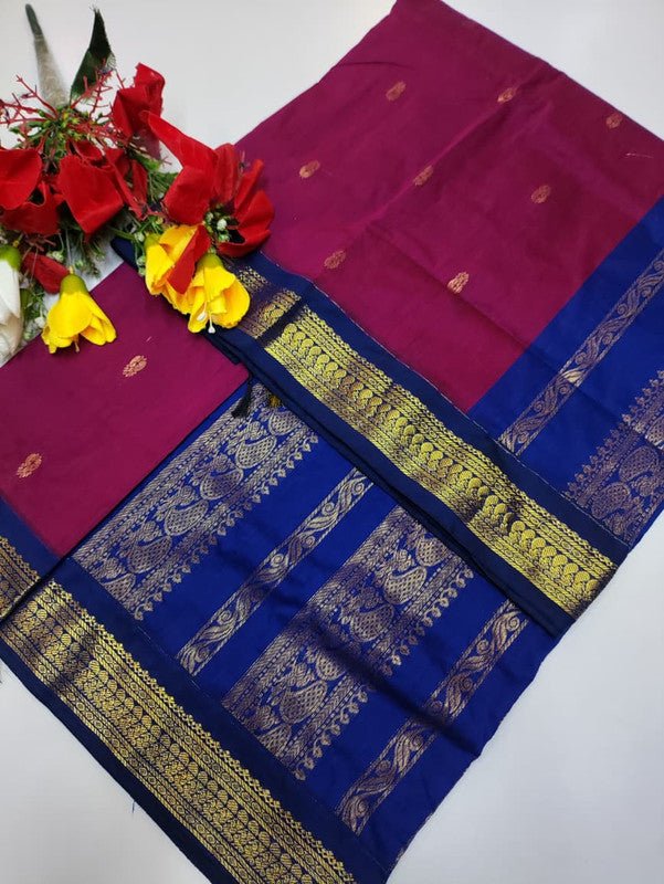 Kalyani Cotton Saree in premium Zari Cotton fabric for festive wear