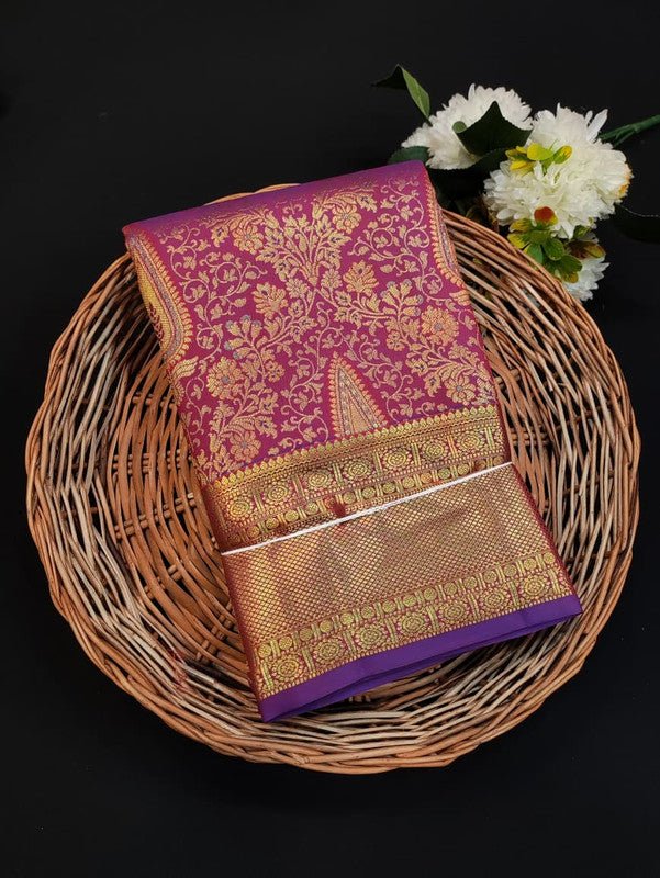 Kanmani Pattu Mix Wedding Saree – Elegant Traditional Silk Look| PW59 - Sri Sakthi Pugazh Tex - Pattu Silk