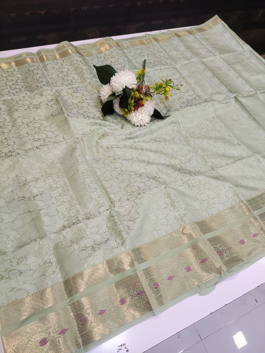 Karishma Brasso Zari Saree for |Party & Festive Wear| KB09 - Sri Sakthi Pugazh Tex - Varanasi