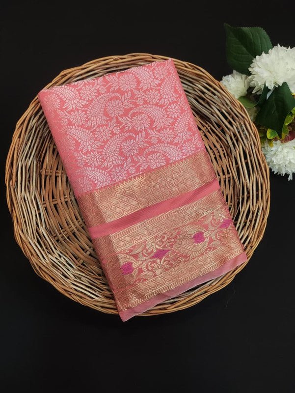 Karishma Brasso Zari Saree for festive and party wear women
