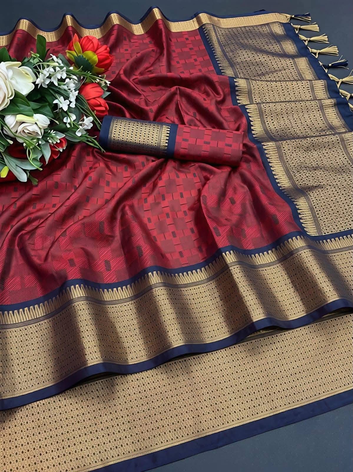 Kottanch Mayil Zari Silk Saree for |Party & Festival Wear| MSK02 - Sri Sakthi Pugazh Tex - Soft Silk Saree