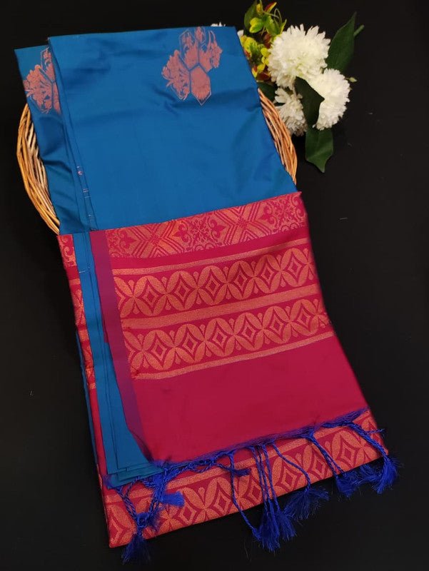 Kural Soft Silk (Aadi Offer BT-3)Take 5 Each Saree Rs.399/- KR115 - Sri Sakthi Pugazh Tex - Soft Silk
