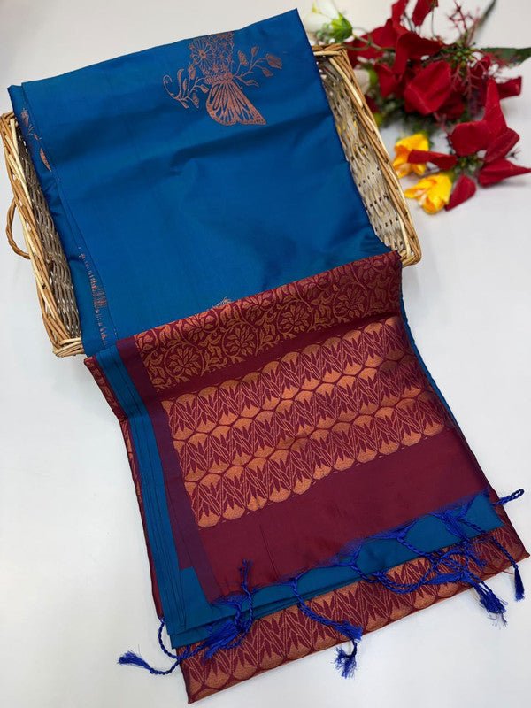 Kural Soft Silk (Aadi Offer BT-4) Take 5 Each Saree Rs.399/- KR162 - Sri Sakthi Pugazh Tex - Soft Silk