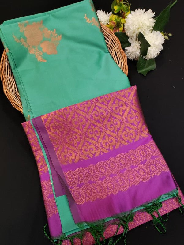 Kural Soft Silk (Aadi Offer BT-5) Take 5 Each Saree Rs.399/- KR208 - Sri Sakthi Pugazh Tex - Soft Silk