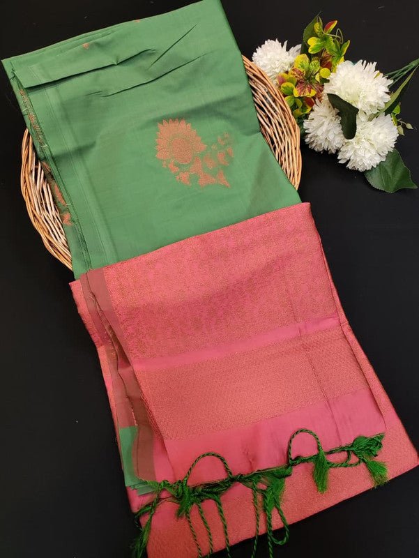 Kural Soft Silk (Aadi Offer BT-8) Take 5 Each Saree Rs.399/- KR363 - Sri Sakthi Pugazh Tex - Soft Silk