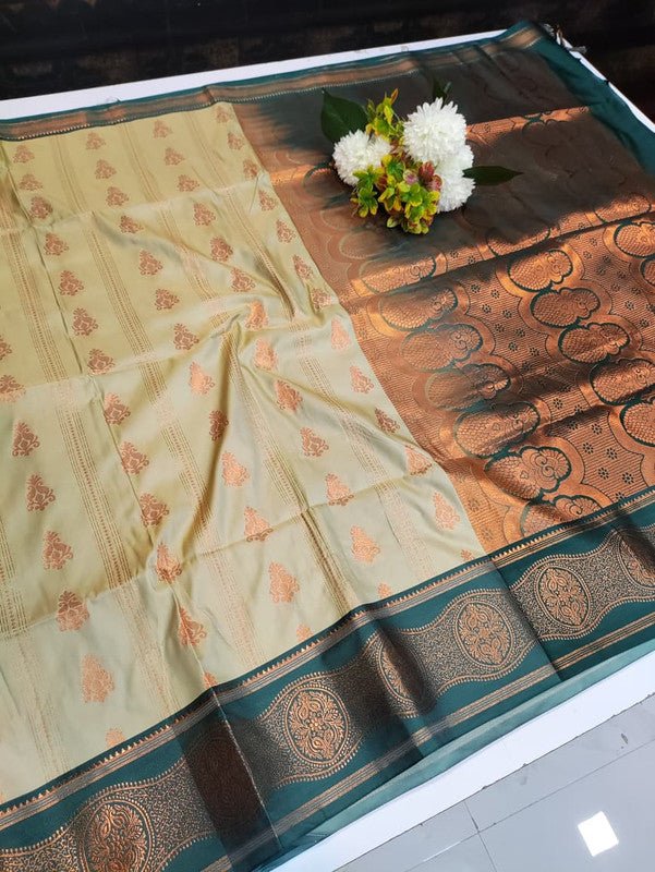Elampillai Soft Silk Saree with elegant zari work for wedding wear