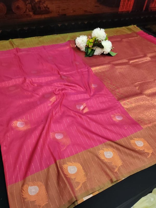 Mayil Thogai Soft Silk Saree for Party Wear Women