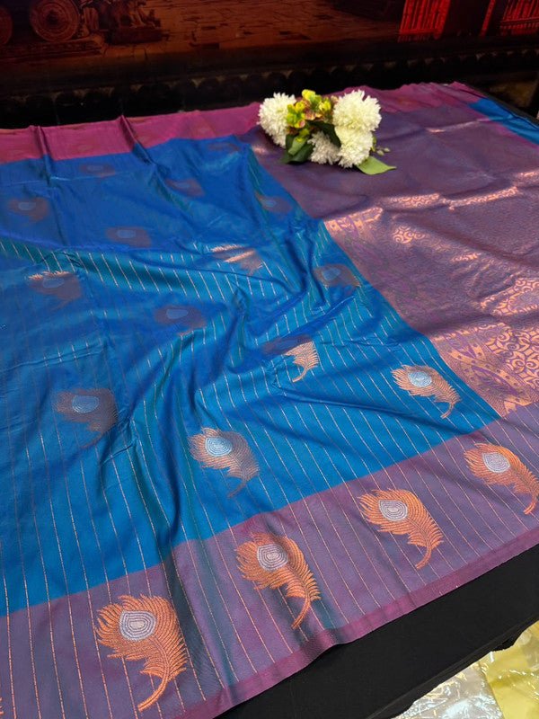 Mayil Thogai Soft Silk Saree for Party Wear Women