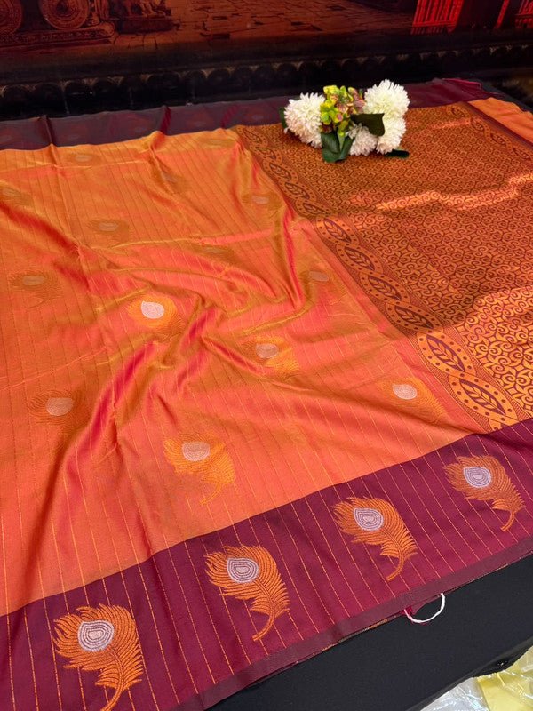 Mayil Thogai Soft Silk Saree for Party Wear Women