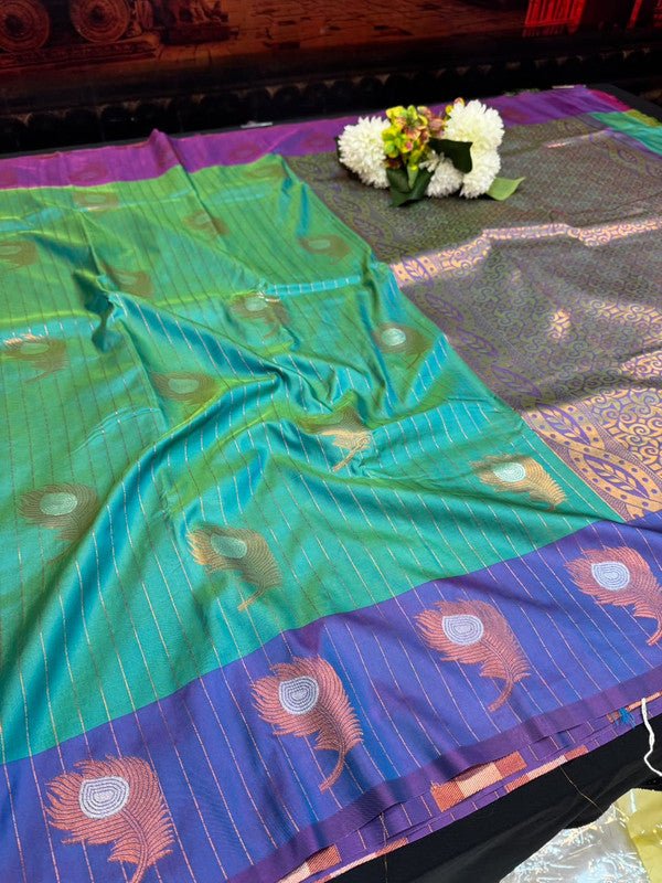 Mayil Thogai Soft Silk Saree for Party Wear Women