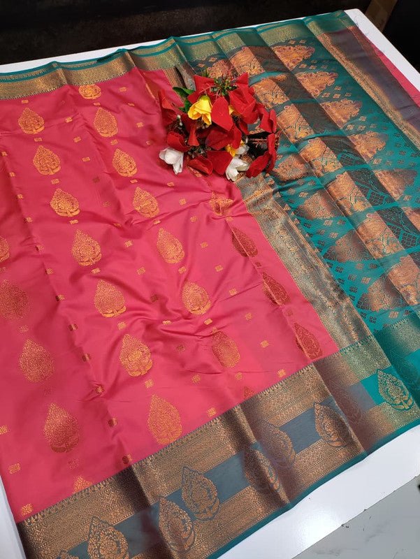 Mithra Soft Silk saree for women featuring elegant soft silk fabric with graceful traditional design suitable for weddings receptions and festive occasions, Full View