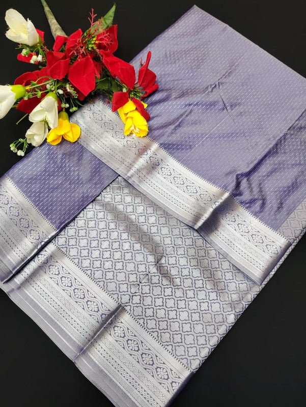 Monica Silver Jari Saree MSJ11