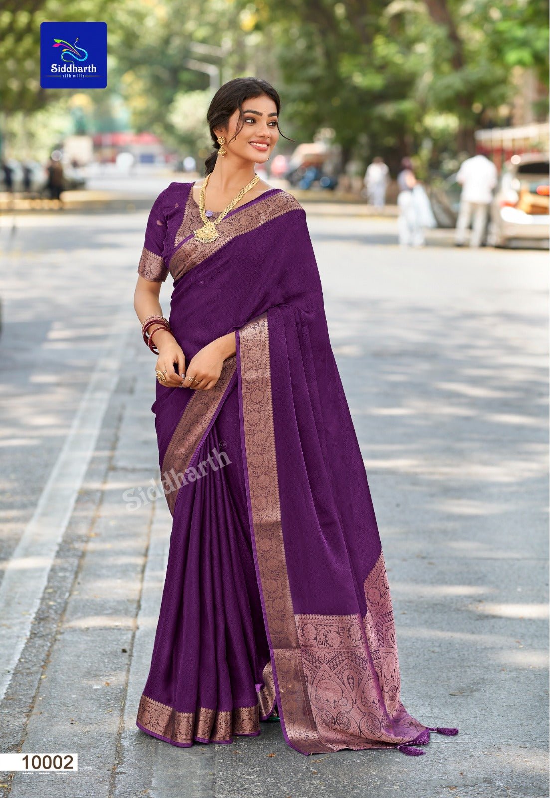 Mysore Silk Inspired Saree in premium silk fabric for festive wear