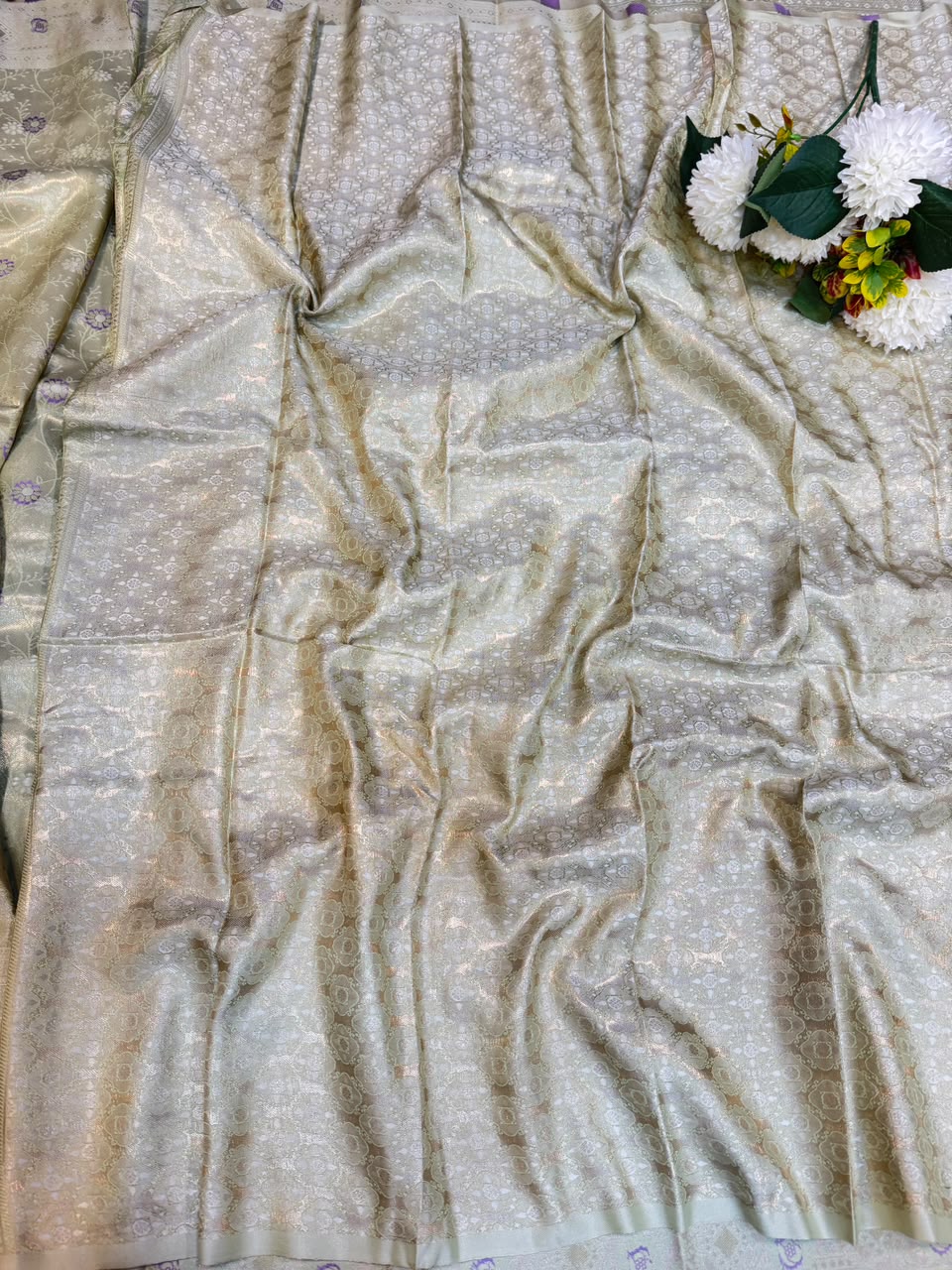 Nangai Satin Soft Saree with |Jacquard Blouse| PNG16 - Sri Sakthi Pugazh Tex - Nangai Saree