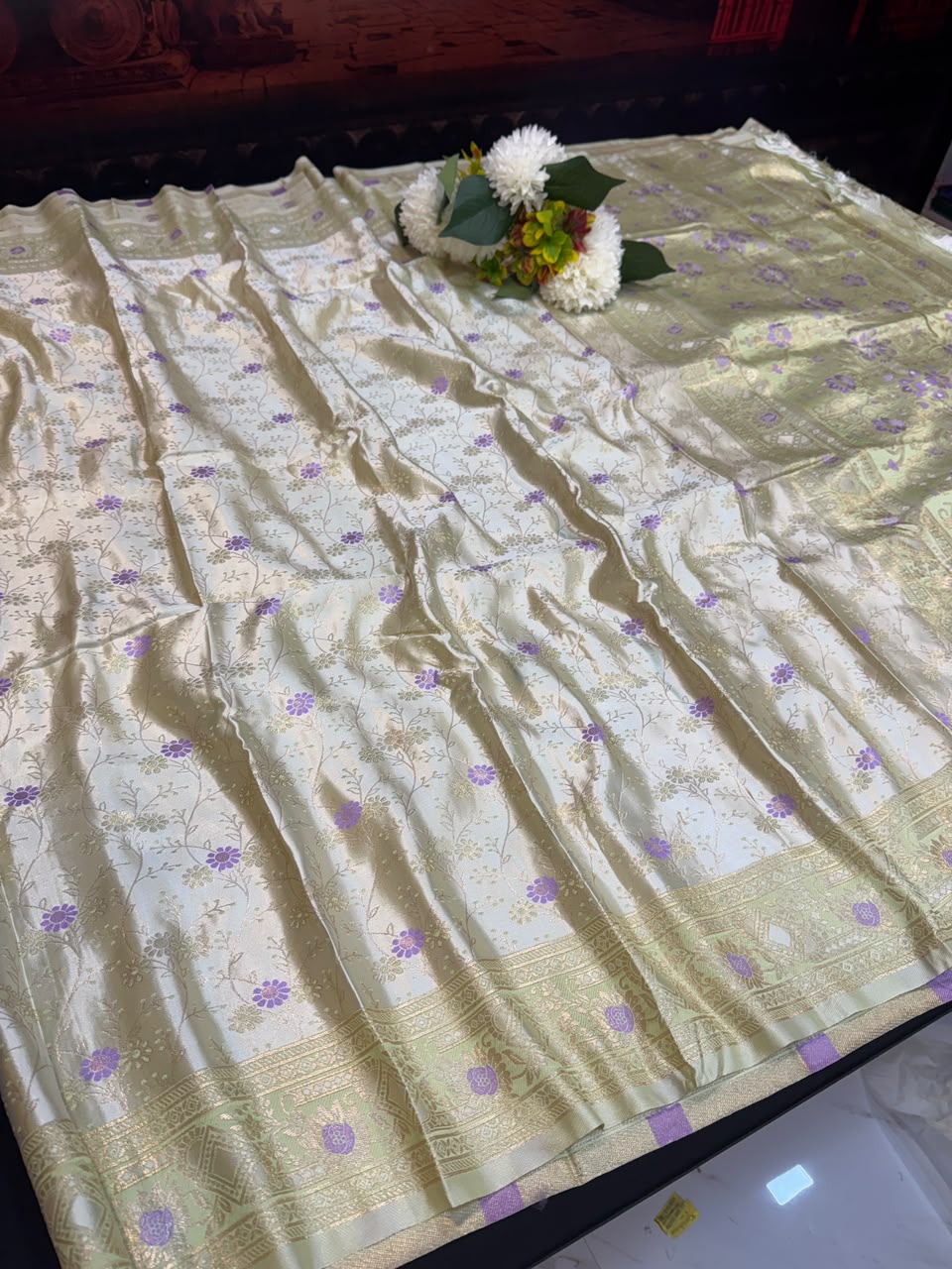 Nangai Satin Soft Saree with |Jacquard Blouse| PNG16 - Sri Sakthi Pugazh Tex - Nangai Saree