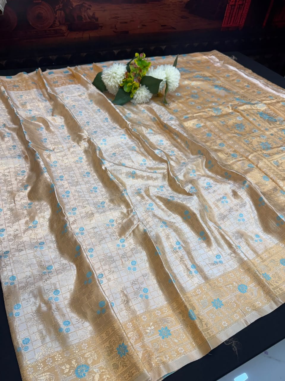 Nangai Satin Soft Saree with |Jacquard Blouse| PNG17 - Sri Sakthi Pugazh Tex - Nangai Saree