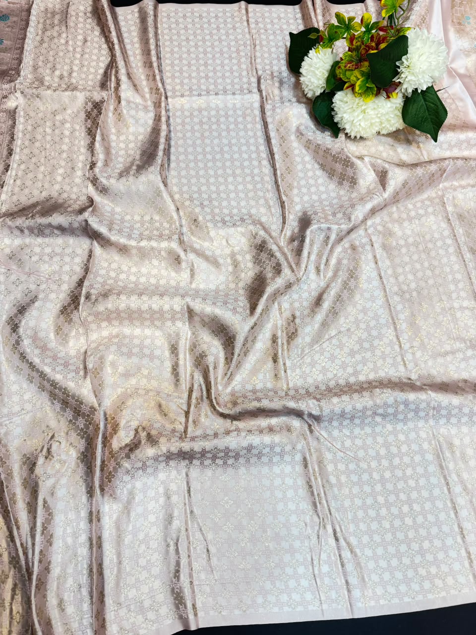 Nangai Satin Soft Saree with |Jacquard Blouse| PNG21 - Sri Sakthi Pugazh Tex - Nangai Saree