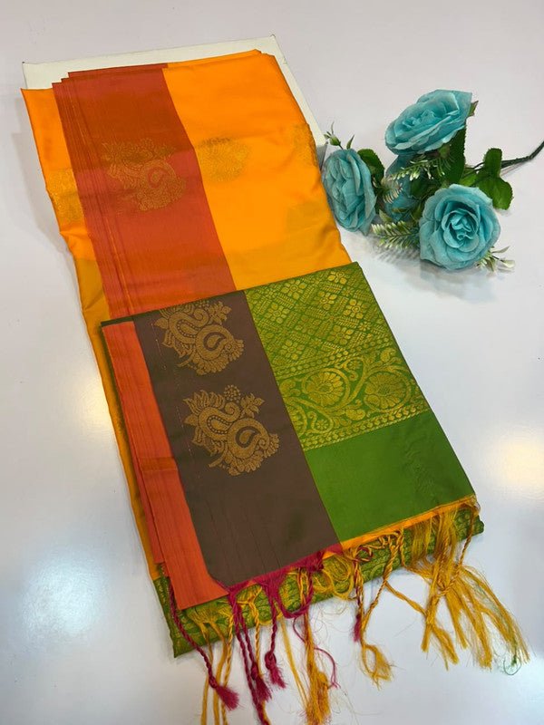 Offer Saree with elegant zari work for festive occasions