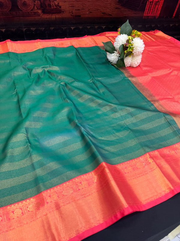 Offer Semi Silk Mild Damage Saree for Party Wear