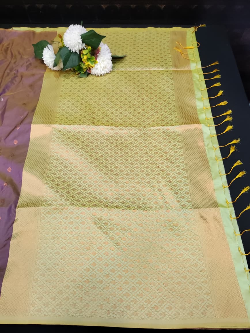 Padhumai Zari Soft Silk Saree for |Party & Festival Wear| P10 - Sri Sakthi Pugazh Tex - Padhumai Soft Silk