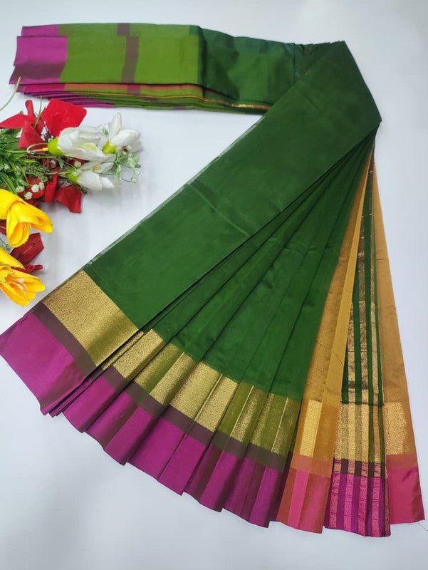 Plain Cotton Saree | Zari Border | PNC33 - Sri Sakthi Pugazh Tex PNC33 - Cotton