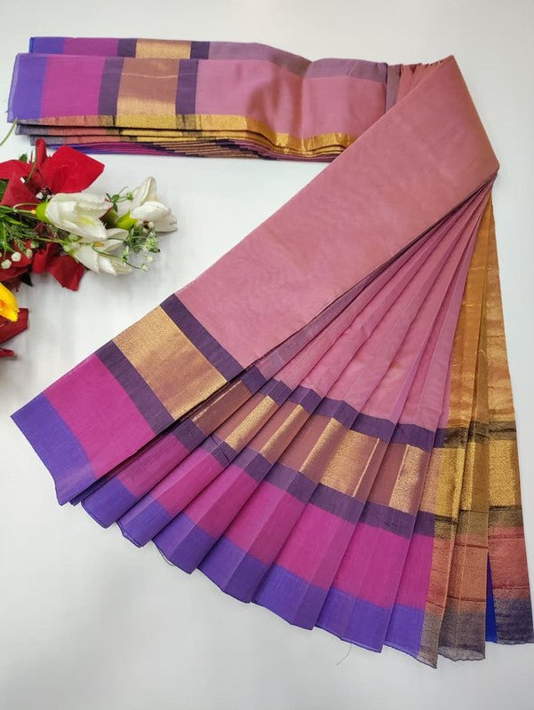 Plain Cotton Saree | Zari Border | PNC33 - Sri Sakthi Pugazh Tex PNC33 - Cotton