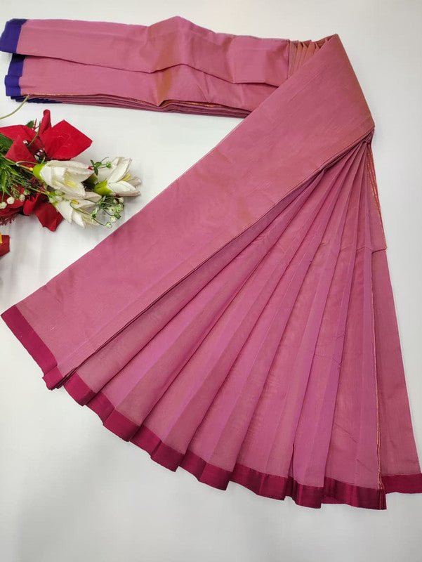 Plain Cotton Saree | Zari Border | PNC33 - Sri Sakthi Pugazh Tex PNC33 - Cotton
