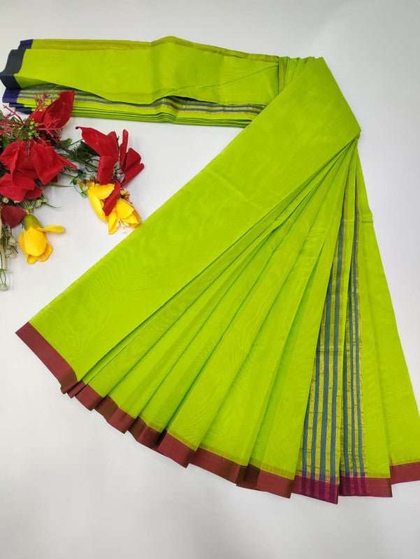 Plain Cotton Saree | Zari Border | PNC07 - Sri Sakthi Pugazh Tex PNC07 - Cotton