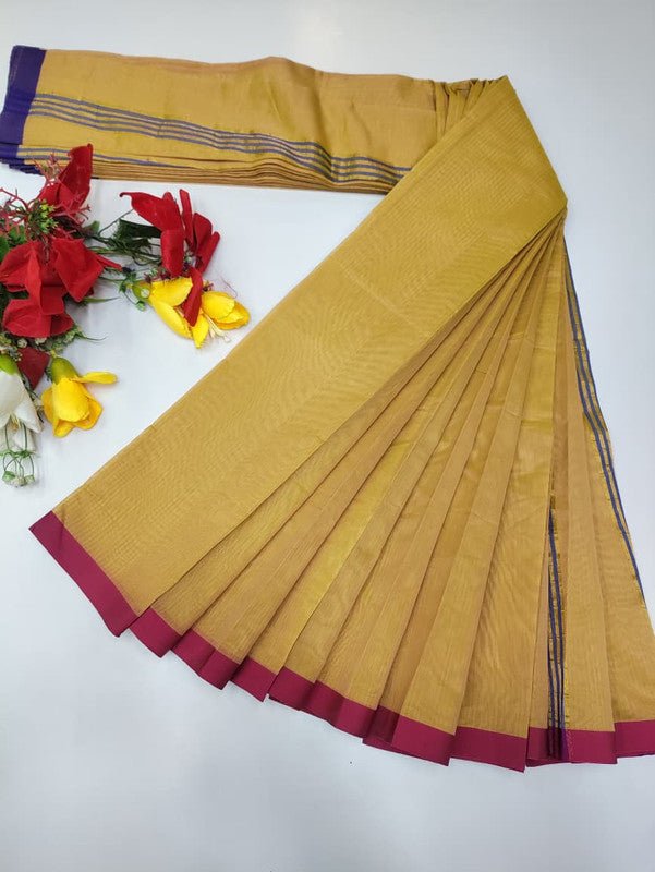 Plain Cotton Saree | Zari Border | PNC17 - Sri Sakthi Pugazh Tex PNC17 - Cotton