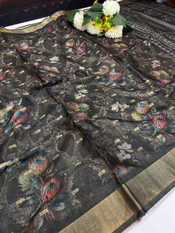 Preethi Fancy Printed Saree in premium fancy fabric for party wear