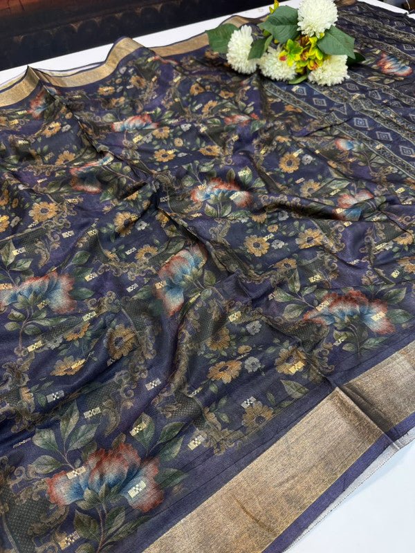 Preethi Fancy Printed Saree in premium fancy fabric for party wear