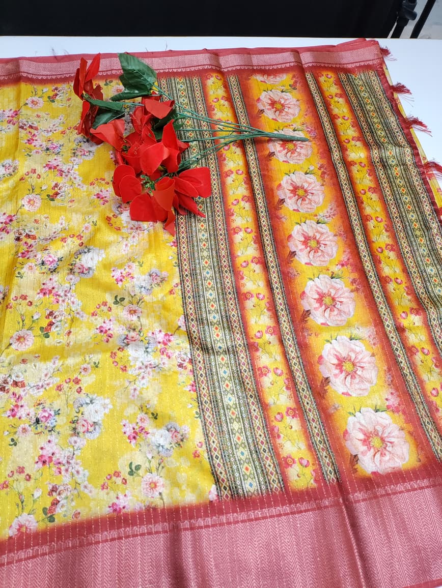 Buy Premium Dola Silk Saree PD40 for only ₹449.00 at Sri Sakthi Pugazh Tex!