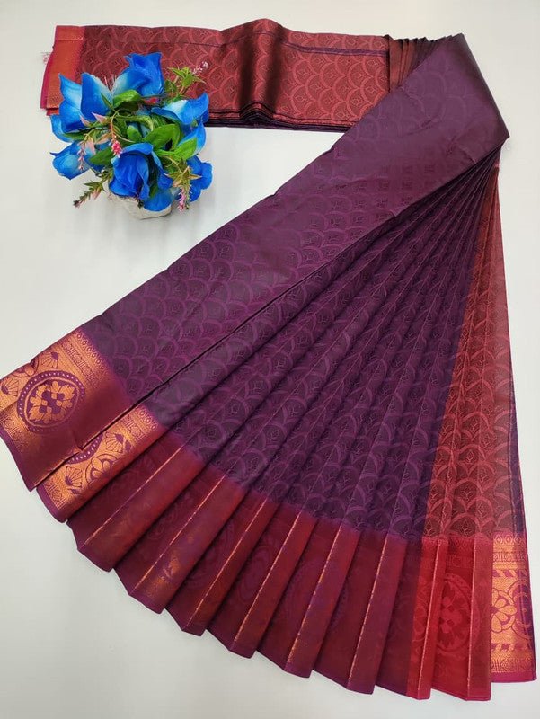 Premium Poontamil Soft Silk Saree with |Jacquard Blouse| PPC199 - Sri Sakthi Pugazh Tex - Premium Poontamil