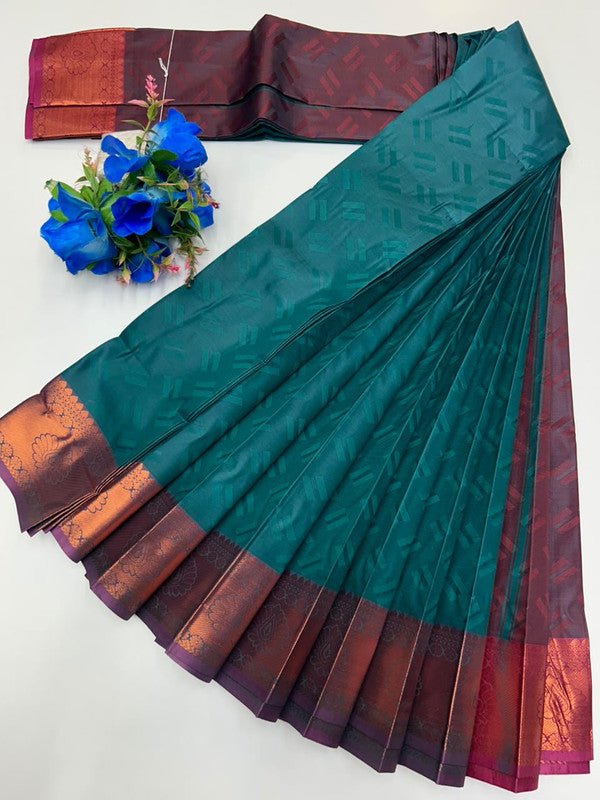 Premium Poontamil Soft Silk Saree with |Jacquard Blouse| PPC207 - Sri Sakthi Pugazh Tex - Premium Poontamil