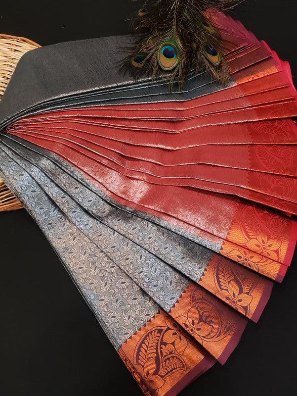 Premium Poontamil Tissue Saree in soft silk for party wear