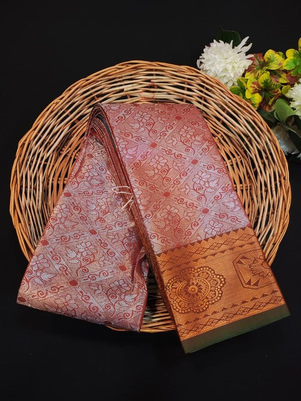 Premium Poontamil Tissue Saree in soft silk for party wear