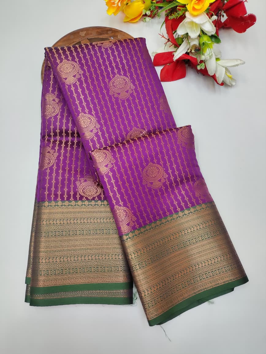 Premium Vairaoosi Saree PVV02 - Sri Sakthi Pugazh Tex - Soft Silk Saree