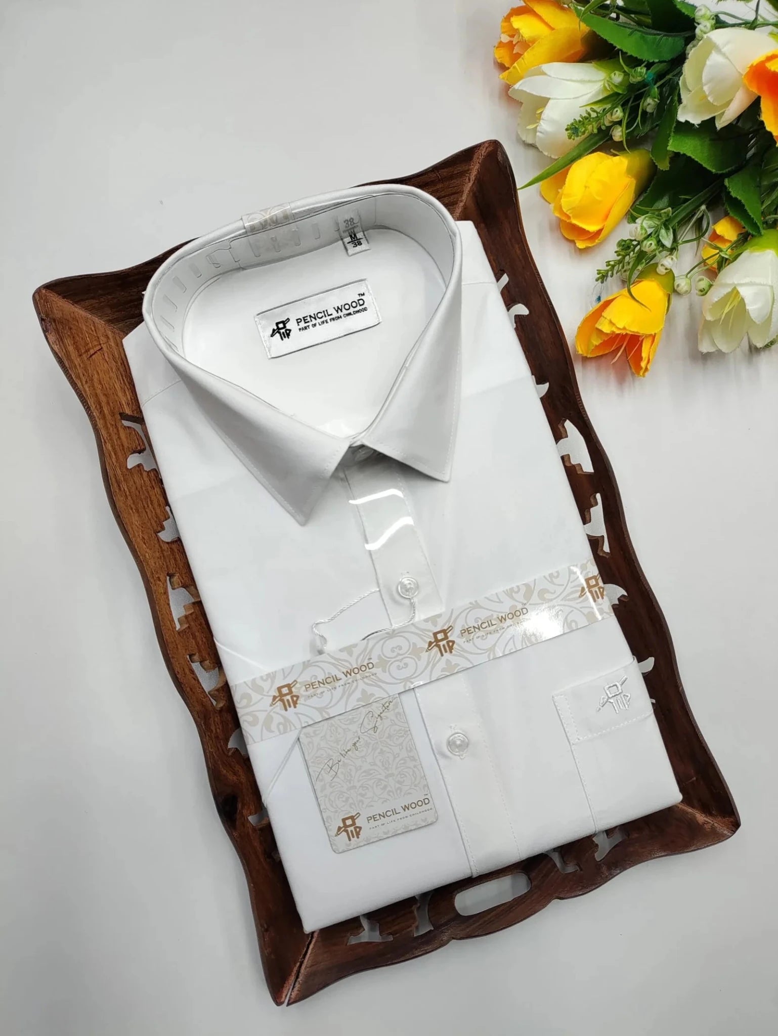 Premium White Shirts(Moon Walk) - Sri Sakthi Pugazh Tex - Cotton